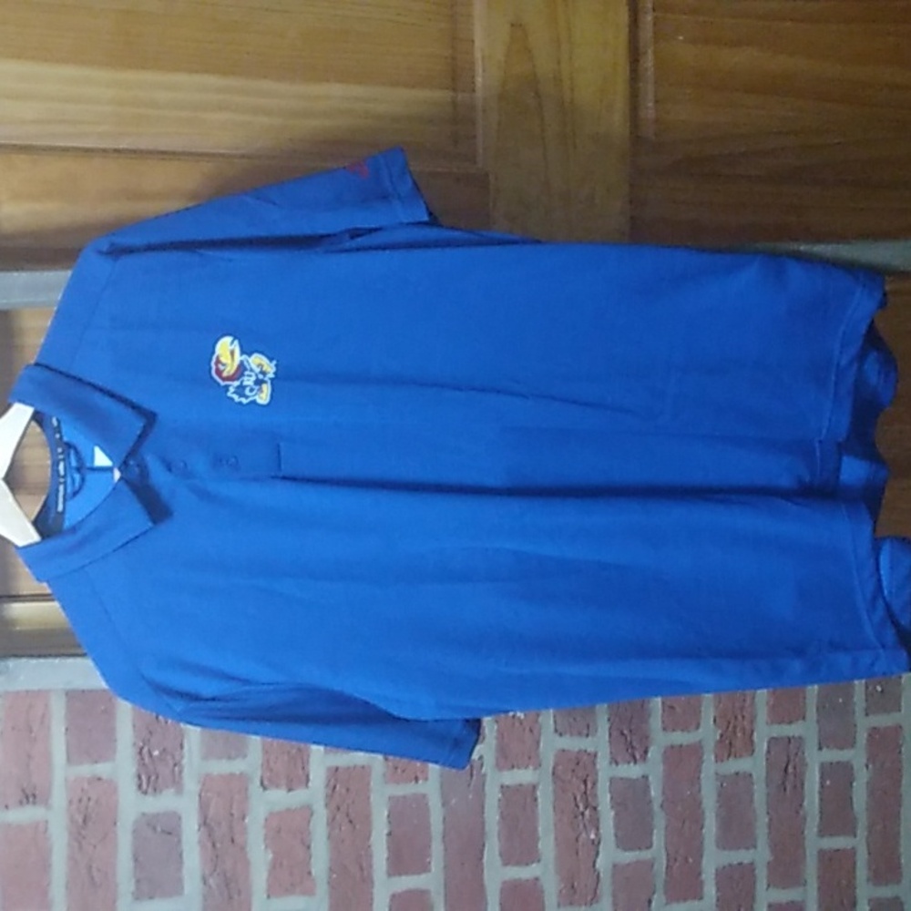 Men's Adidas Men’s Kansas Jayhawks Polo Shirt